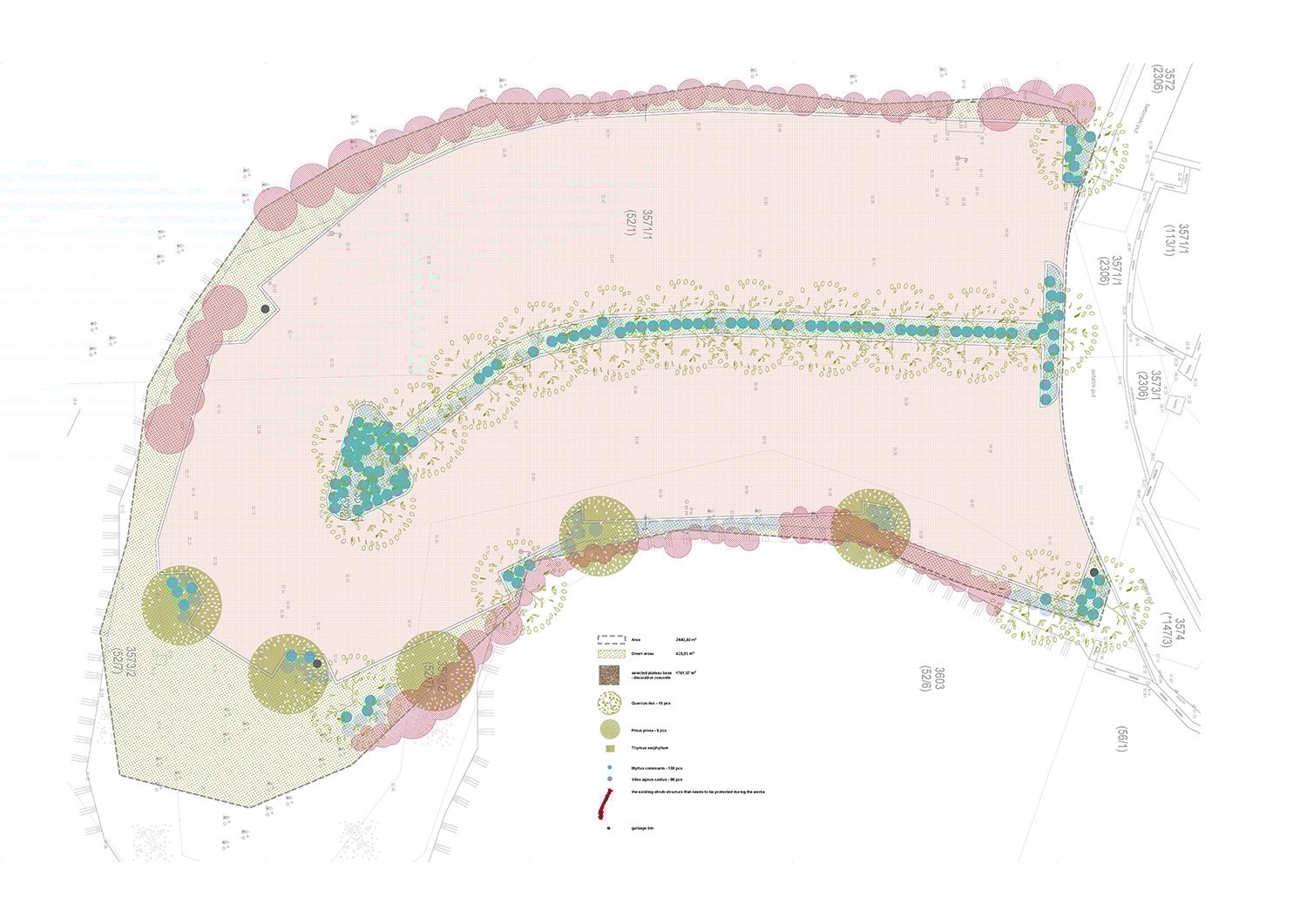 Horticultural revitalization and landscaping of the plateau in the park Gradac | Proto-arch