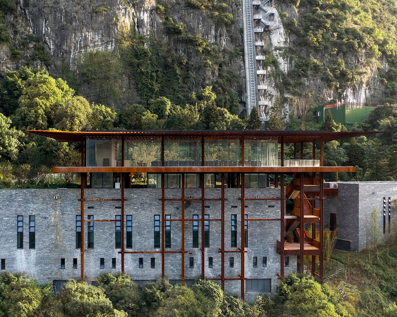 Front View of Liquor Tasting Pavilion | Arch-Exist