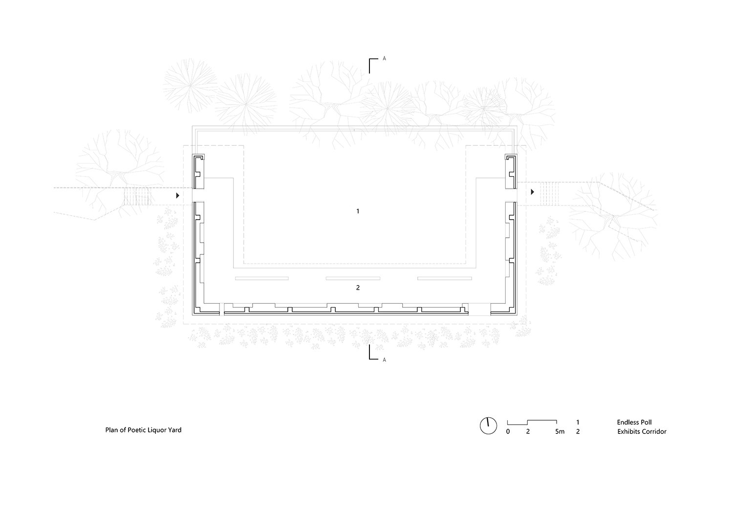 Plan of Poetic Liquor Yard | Jiakun Architects