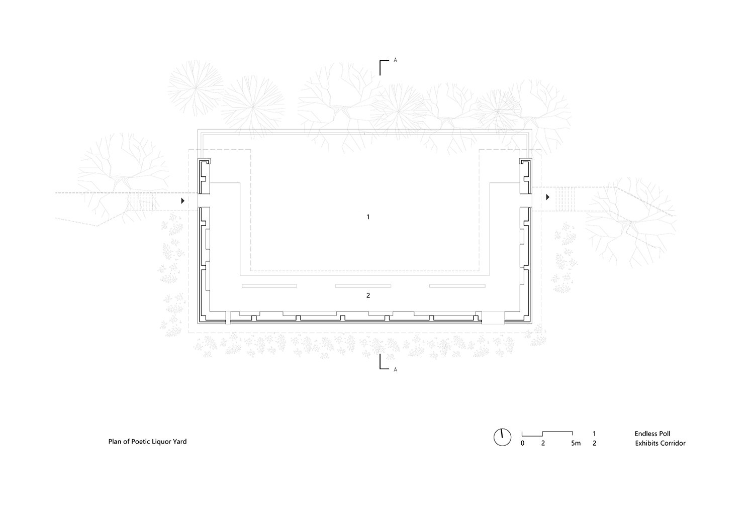 Plan of Poetic Liquor Yard | Jiakun Architects