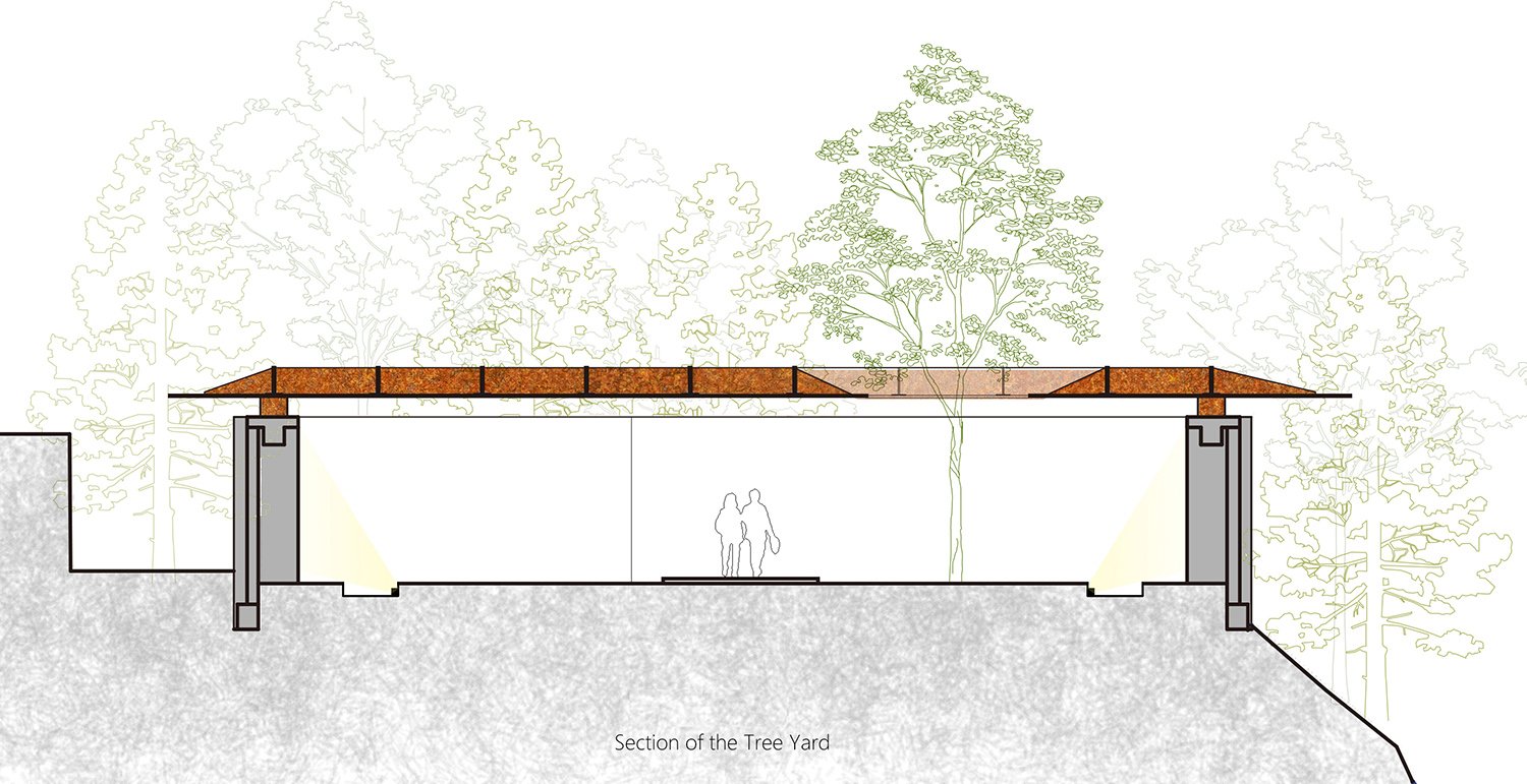 Section of the Tree Yard | Jiakun Architects