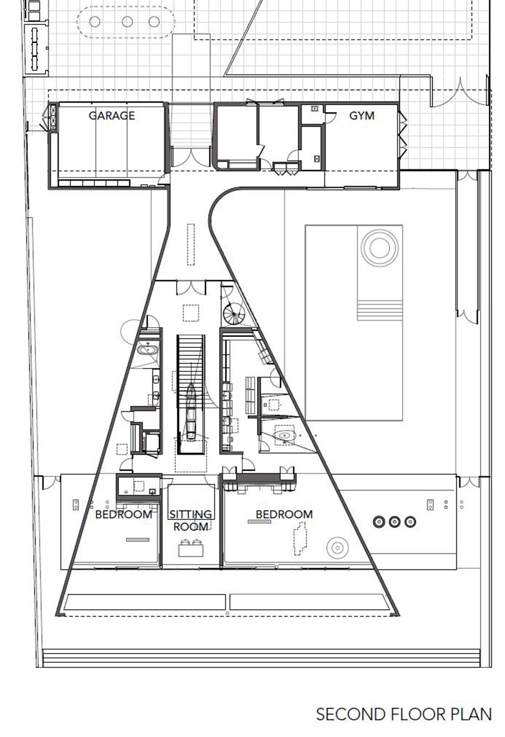 Second Floor Annotated Plans | Michael Maltzan Architecture