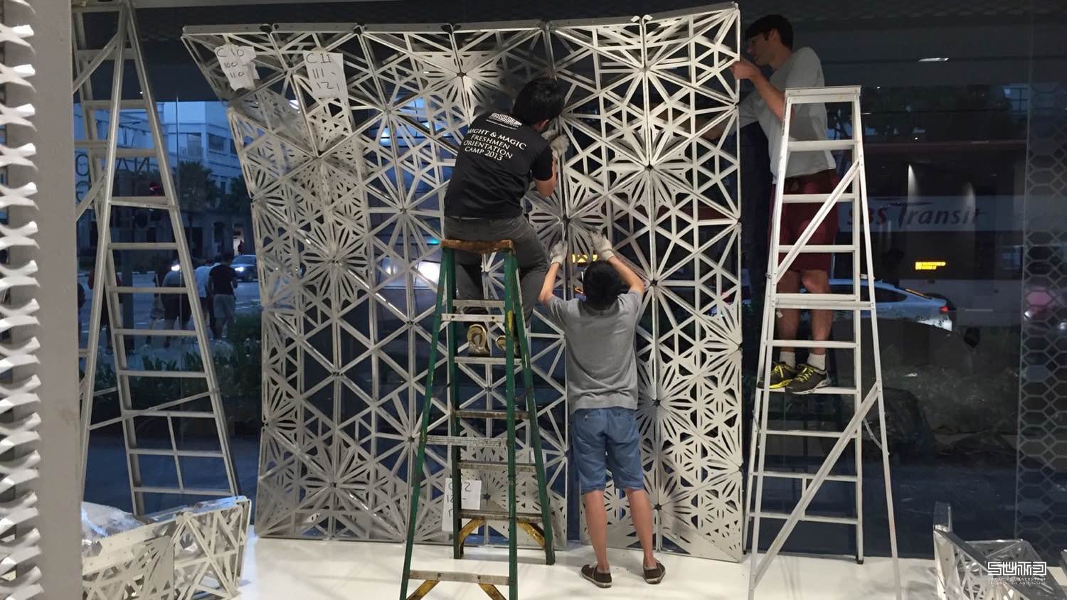 The Future of Us Pavilion, installation of prototype exhibition at the National Design Centre Singapore | SUTD Advanced Architecture Laboratory