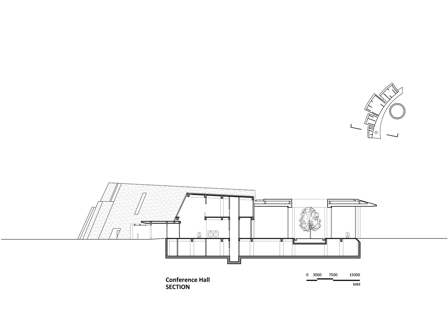Conference hall section | ©KRIS YAO｜ARTECH