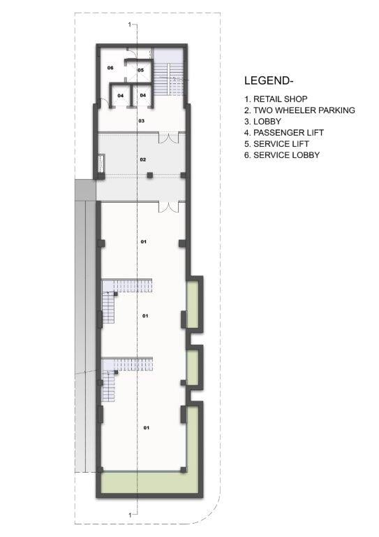 BASEMENT FLOOR | sanjay puri architects