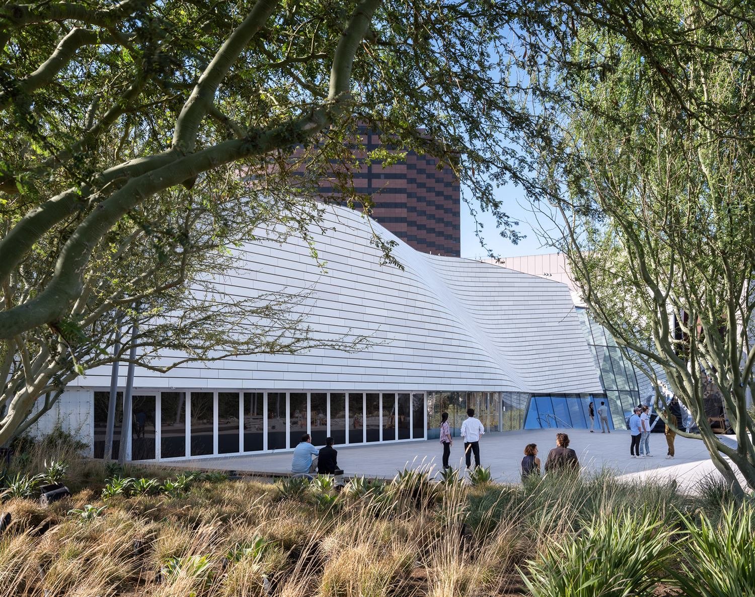 Native and adaptive plants inhabit the entrance. | Mike Kelley