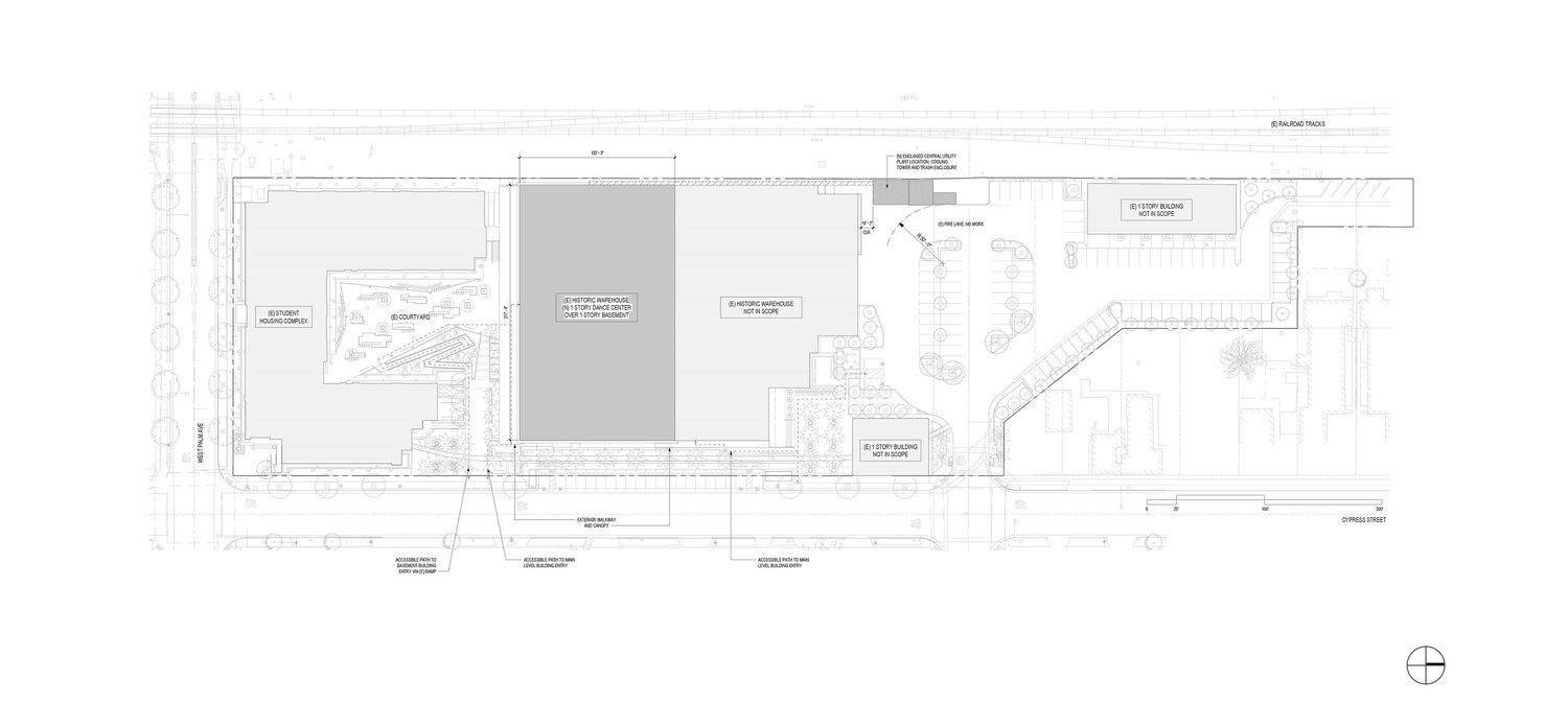 Sandi Simon Center for Dance Site Plan | Lorcan O'Herlihy Architects [LOHA]