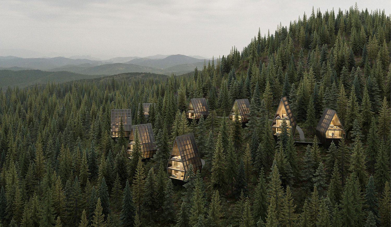 Scattered treehouses | Peter Pichler Architecture