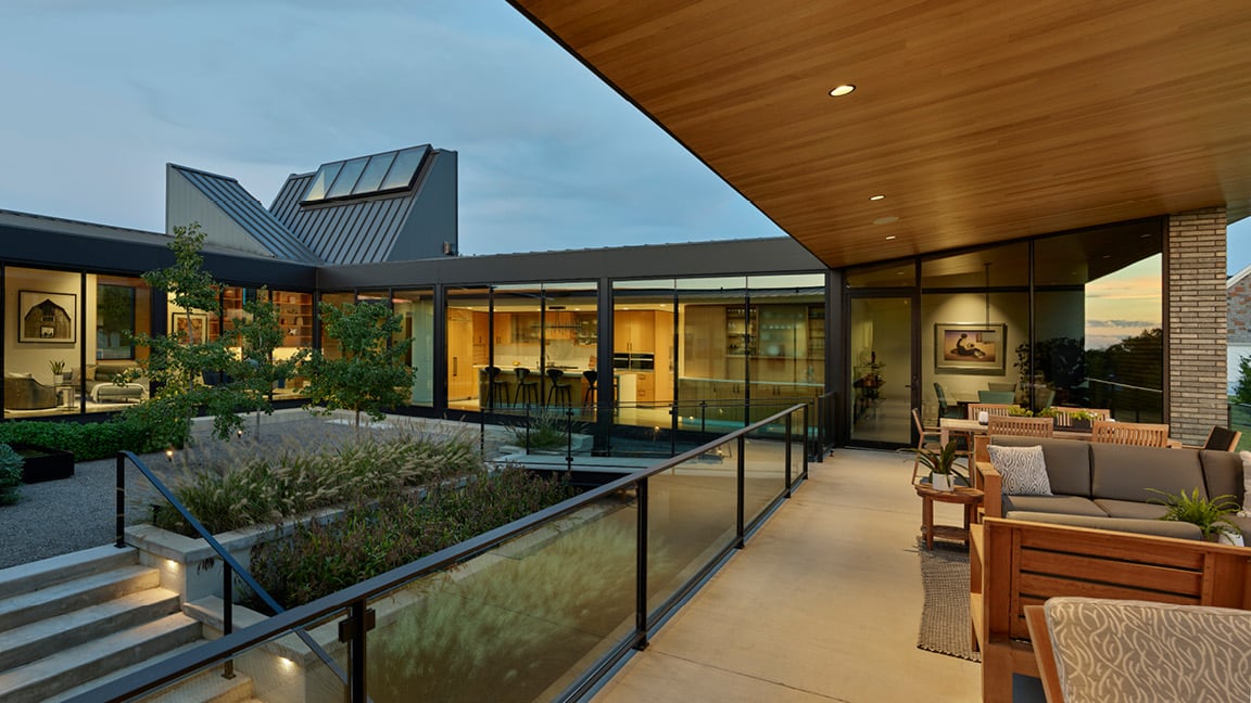 Courtyard Surrounded by the House | Tim Hursley