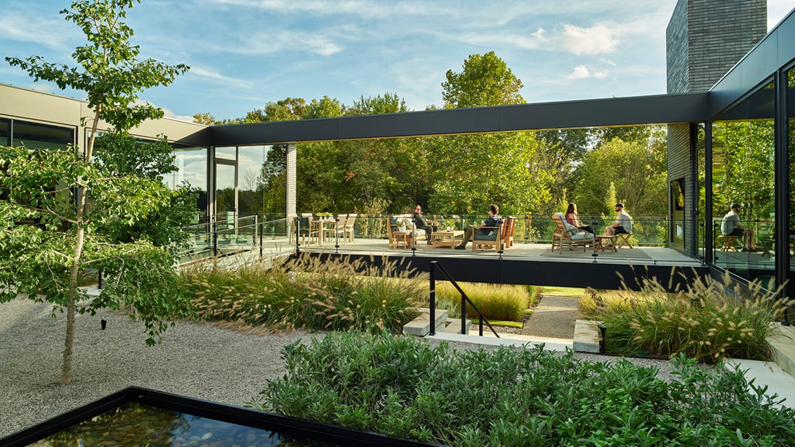 Courtyard Surrounded by the House | Tim Hursley