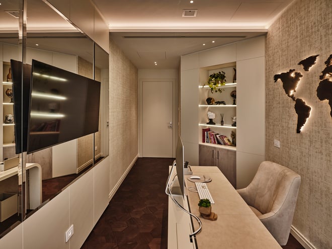 The private office is designed to foster both focus and relaxation, where creativity thrives, and the mind finds solace and inspiration. | Matteo Imbriani