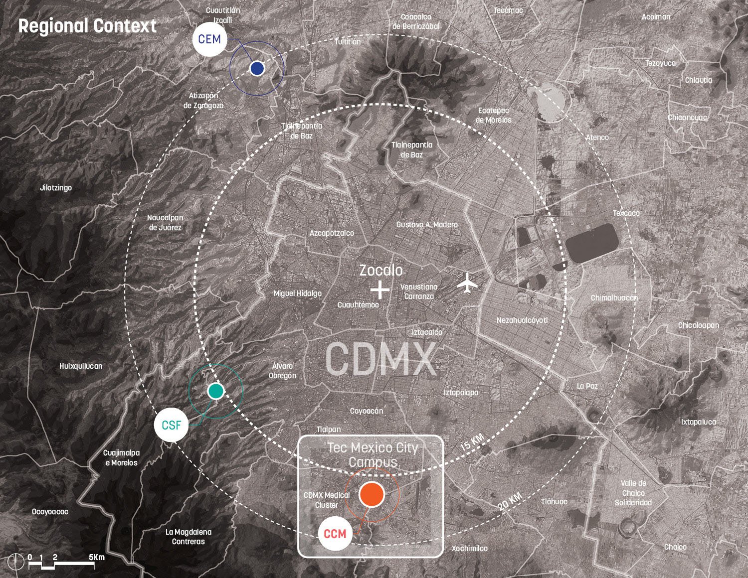 As one of the largest and most significant global metropolises, Mexico City will play a key role in the transformation of Monterrey Tec as a research-driven institution. | Sasaki