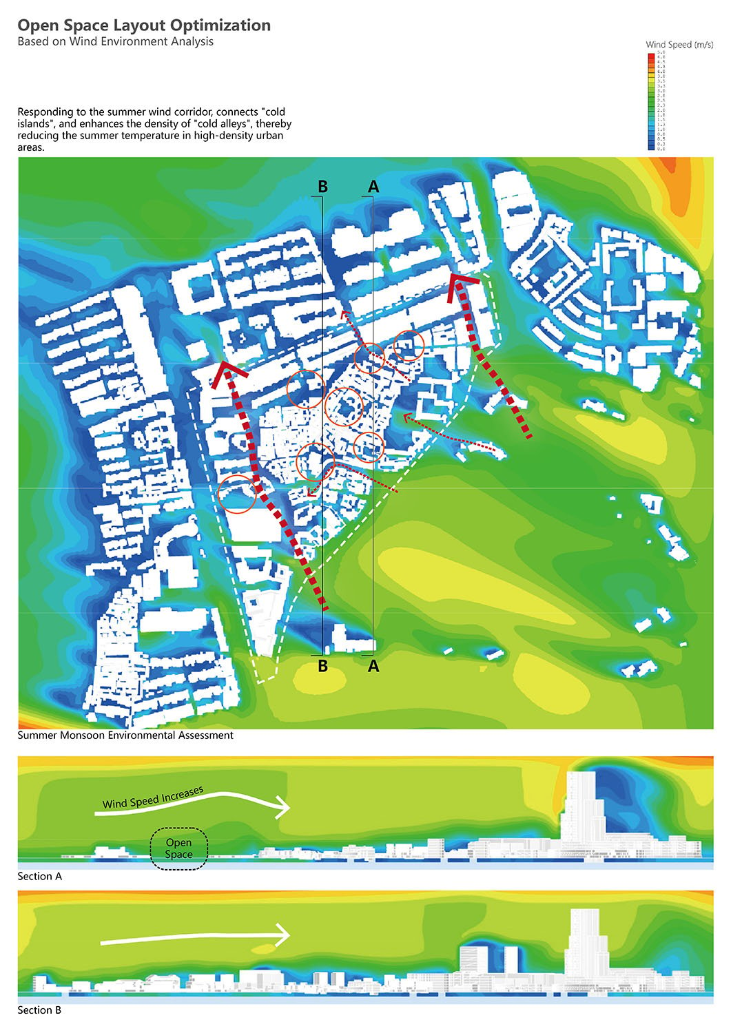 Open Space Layout Optimization: Based on Wind Environment Analysis | Urban Architectural Lab (UAL), Architecture and Engineering Co., Ltd. of Southeast University (AESEU)