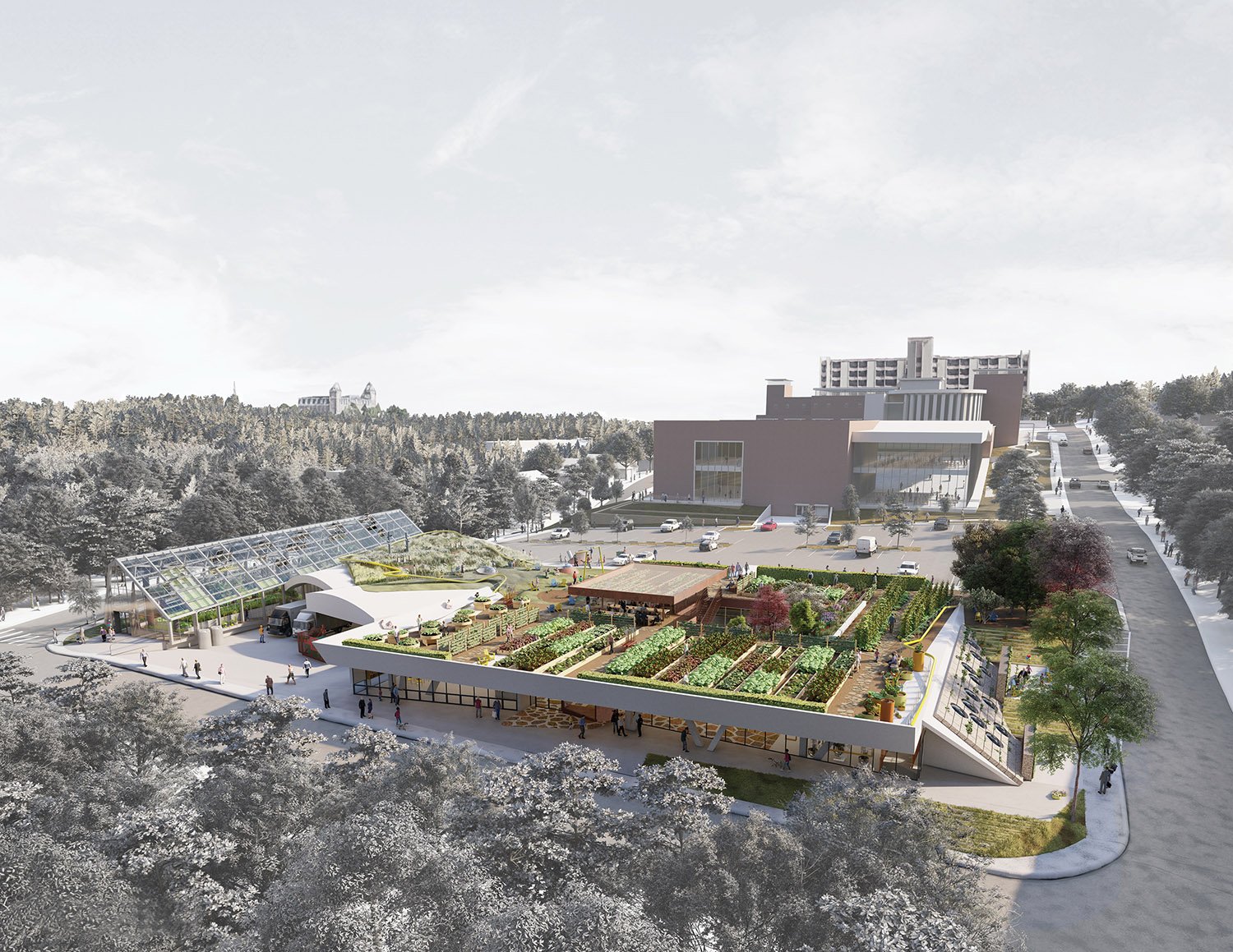 foodscapes: urban agricultural plan for the fayetteville public library | University of Arkansas Community Design Center