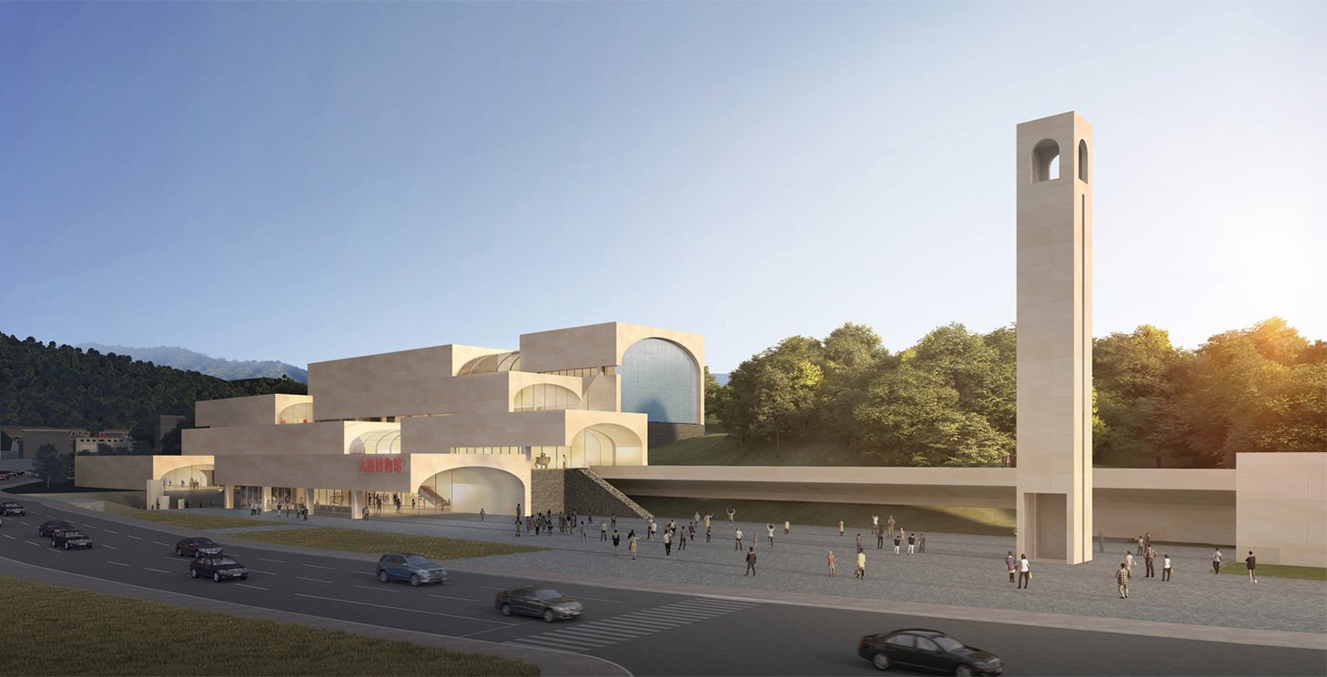 The main entrance of the museum | Zeng Qun Architecture Design Studio