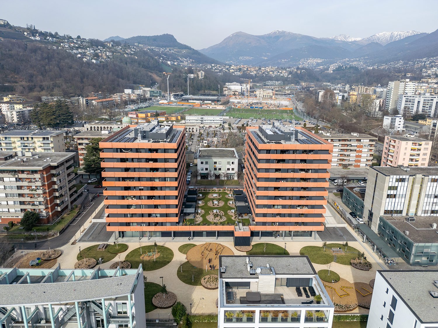 Aerial View of Parco Brentani | © Michel Passos Zylerberg