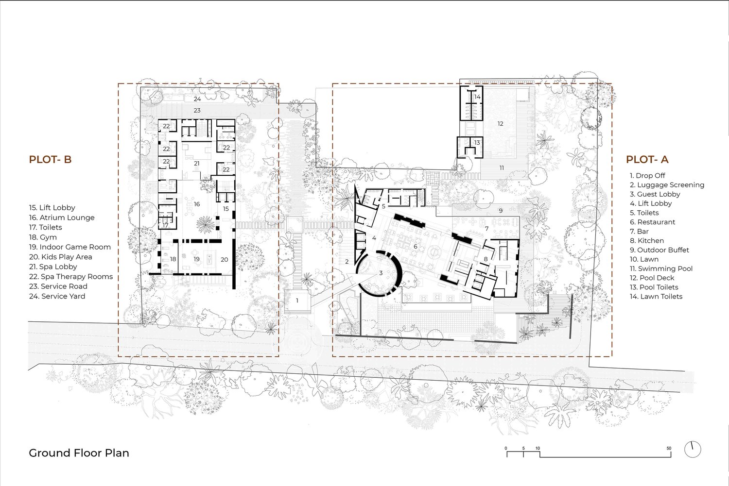 Ground Floor Plan | Malik Architecture