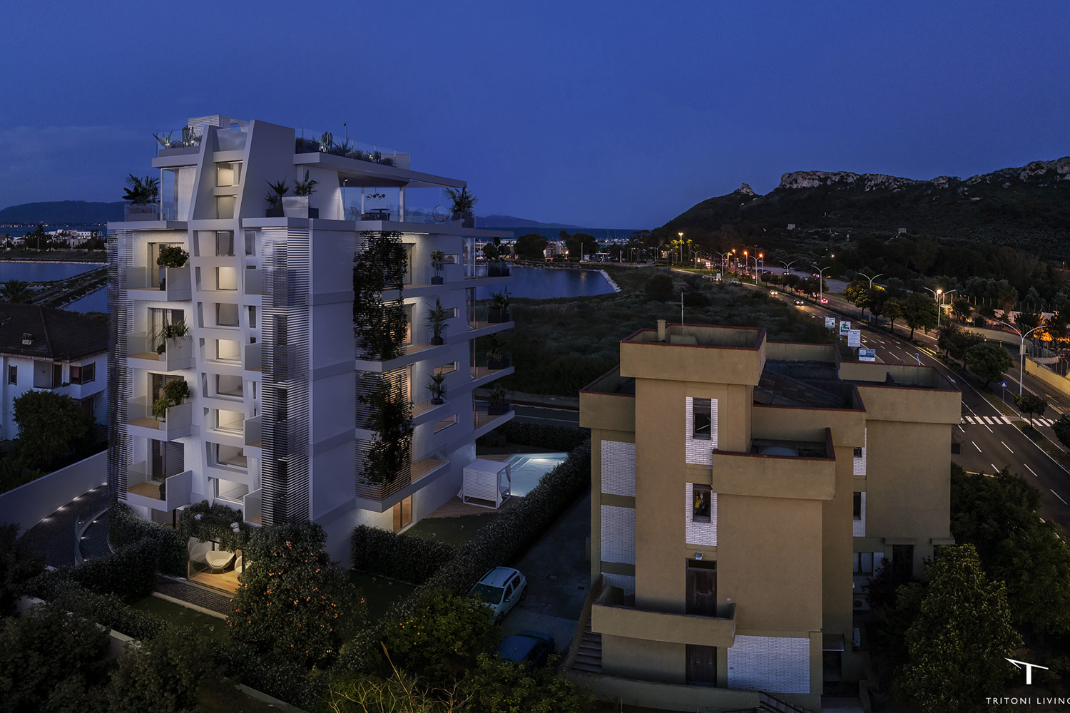 The building by night | Tecma Solutions