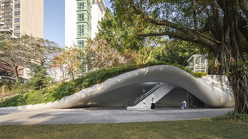 close up view of east entrance | YuPei&Reform