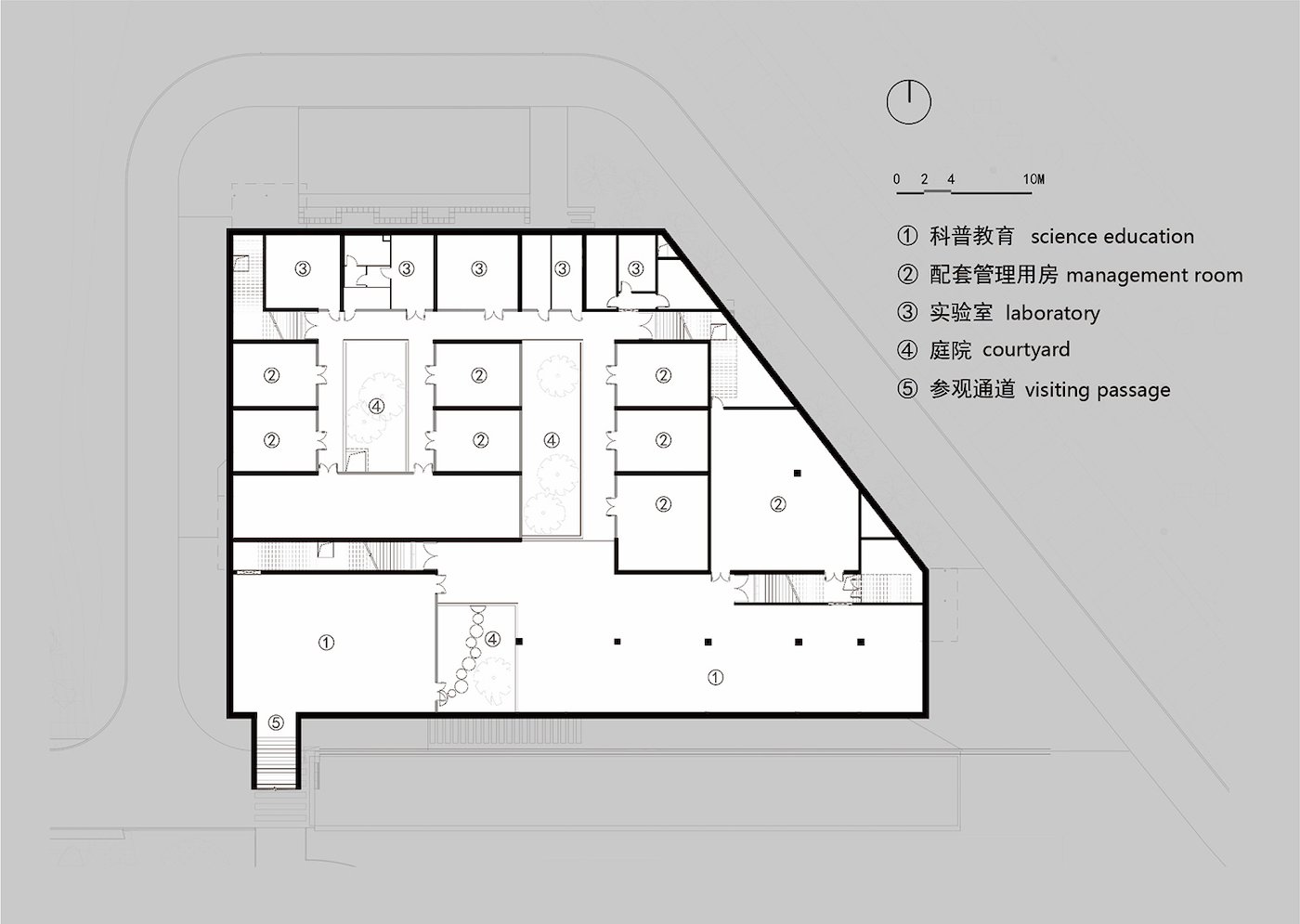 Supporting Office Floor Plan -1F | ©NODE