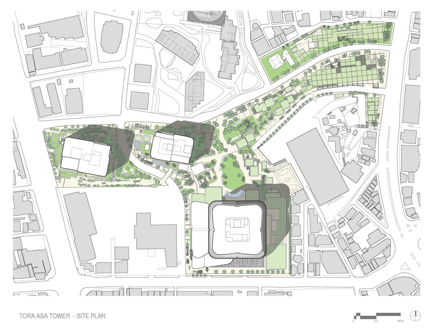Site plan of Azabudai Hills | Pelli Clarke & Partners