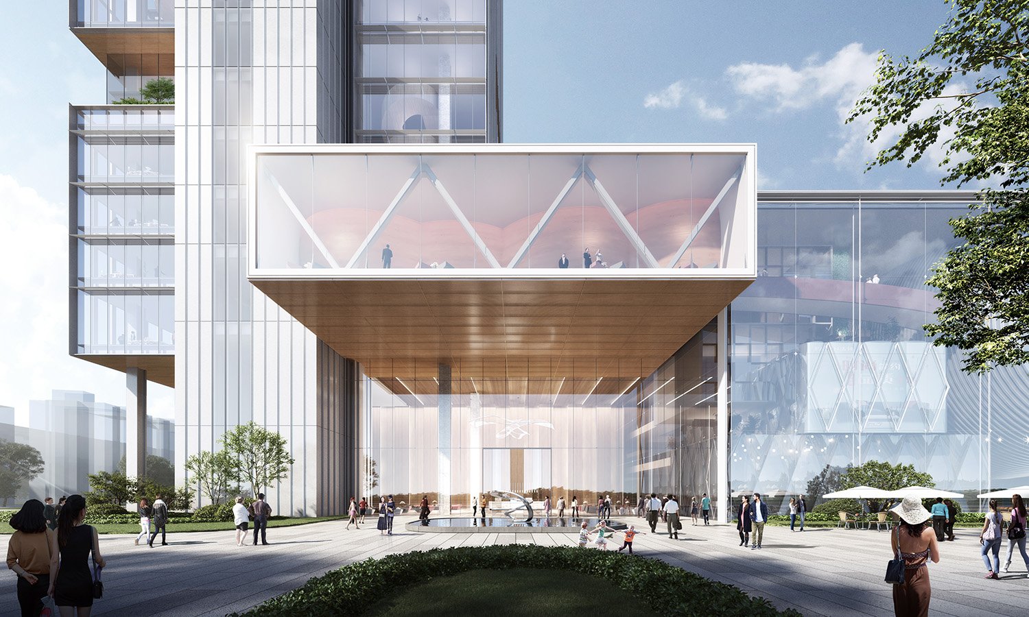 Perspective of office entrance | gad