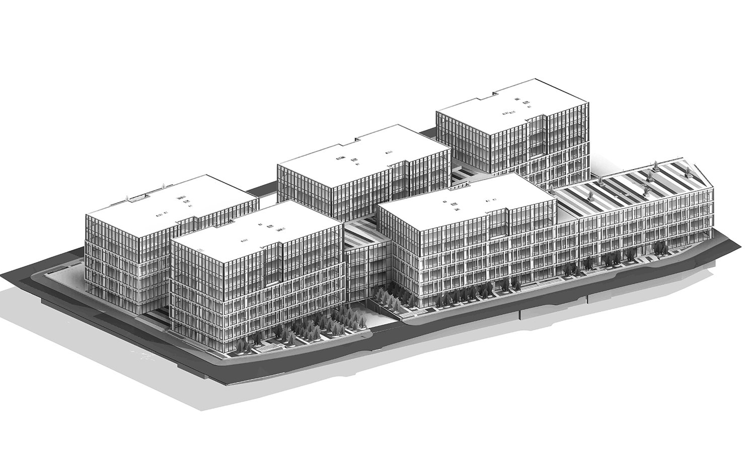 palas campus axonometric | yazgan design