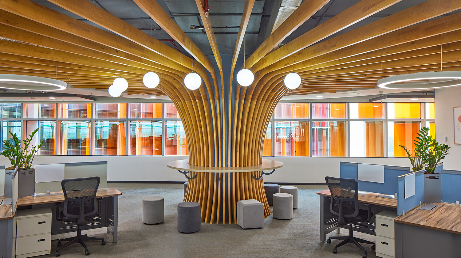 A ‘Banyan Tree’ element flanked in the centre brings the collaborative space together | Paul Raftery