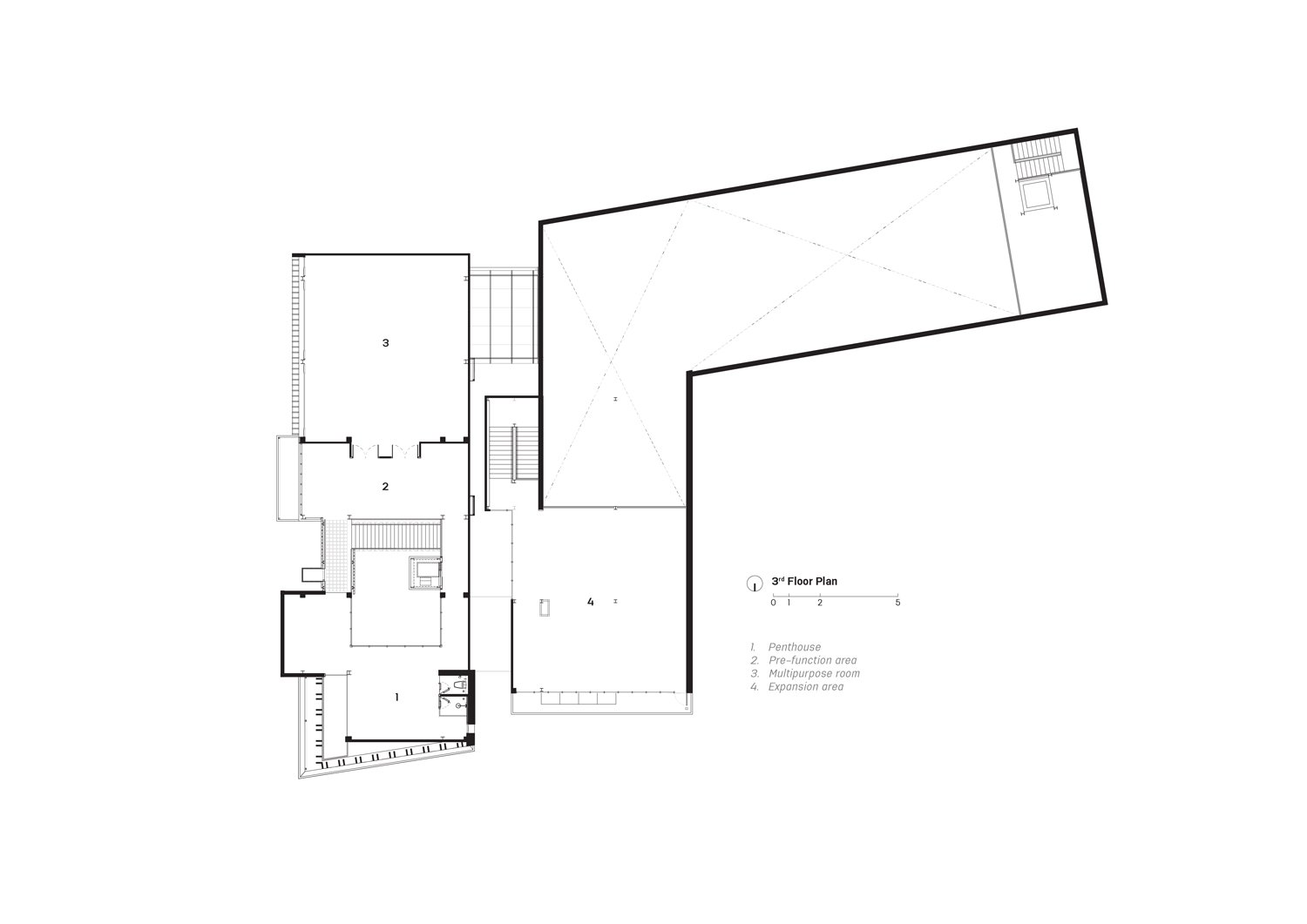 Layout Plan : 3rd Floor Plan | © pbm