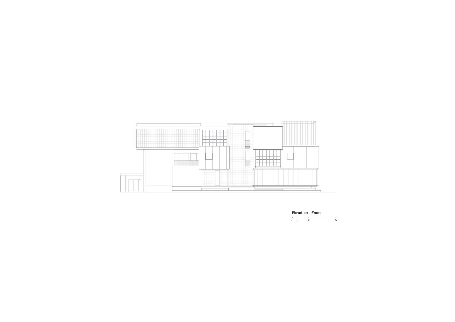 Elevation : Front | © pbm