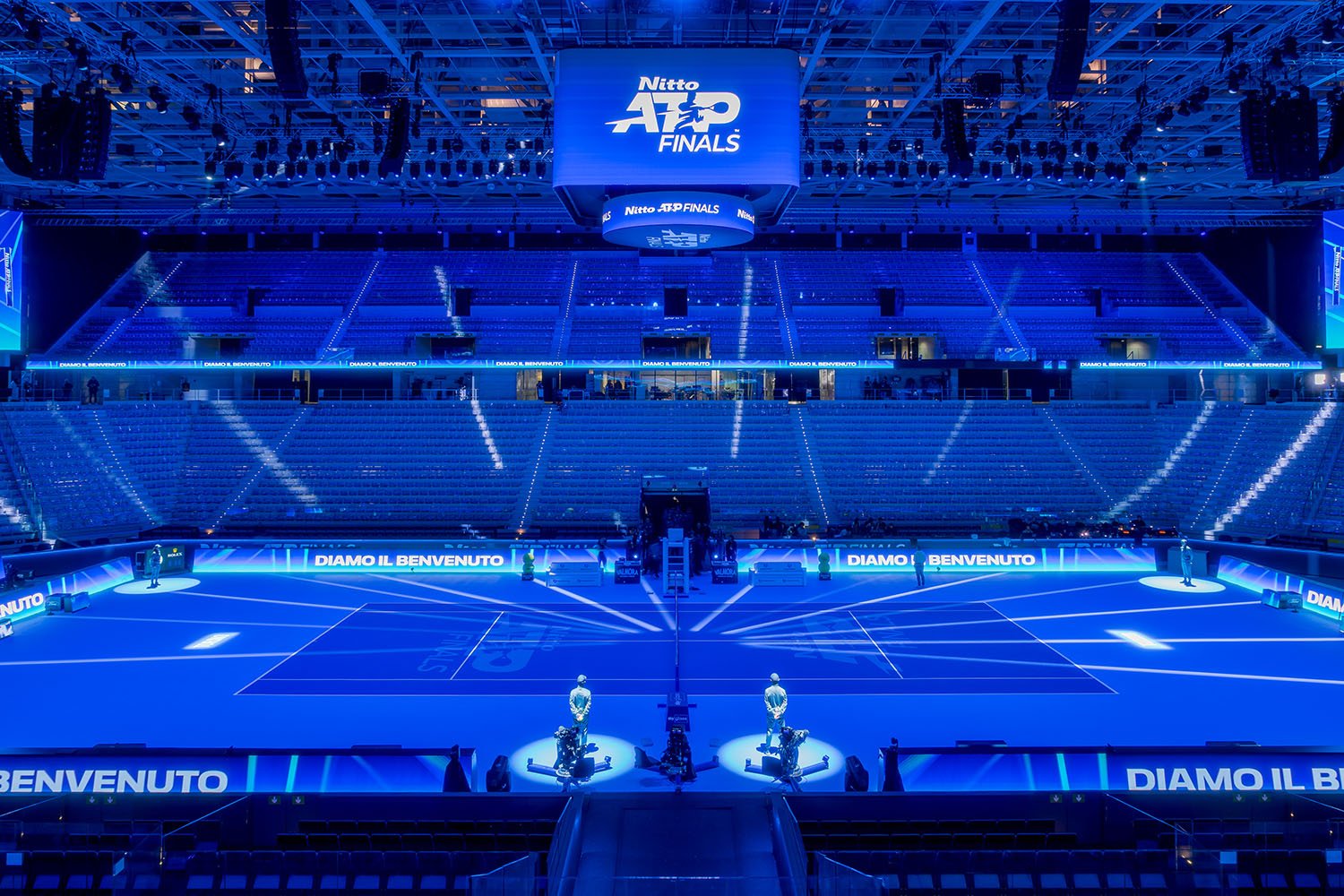 Main court Inalpi Arena, 2022 | Marco Schiavone courtesy Benedetto Camerana Studio