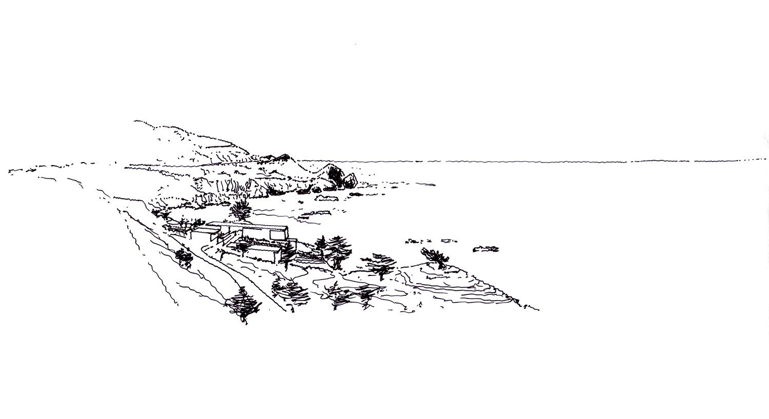 Perspective view of coast | Field Architecture
