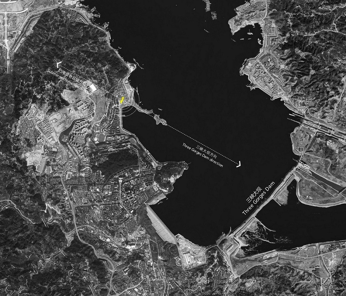 Location-The axis of the site, the Three Gorges Dam, and the submerged hometown | Lab.C.