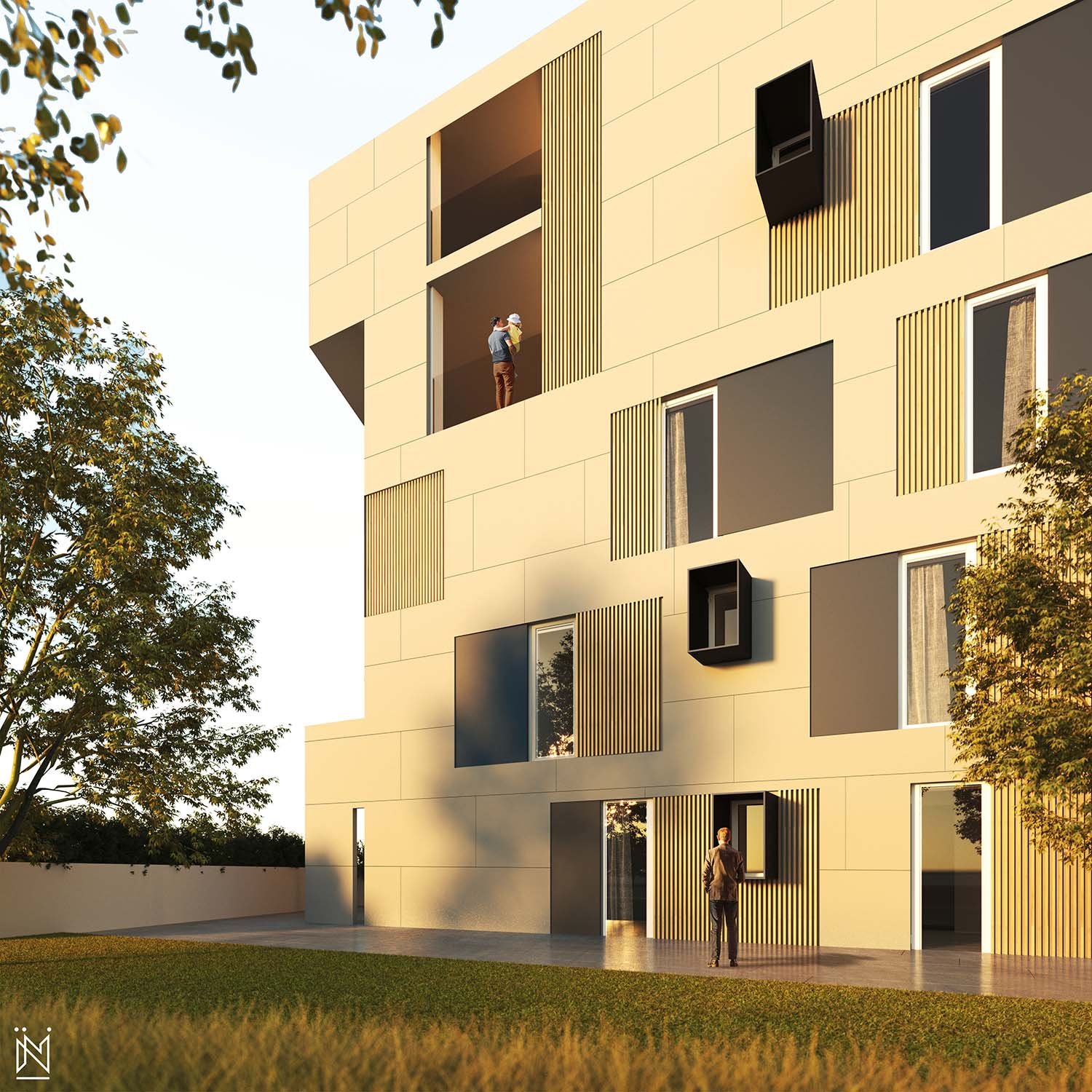 Render South Elevation | Ufficio Tecnico CECERE DEVELOPMENT