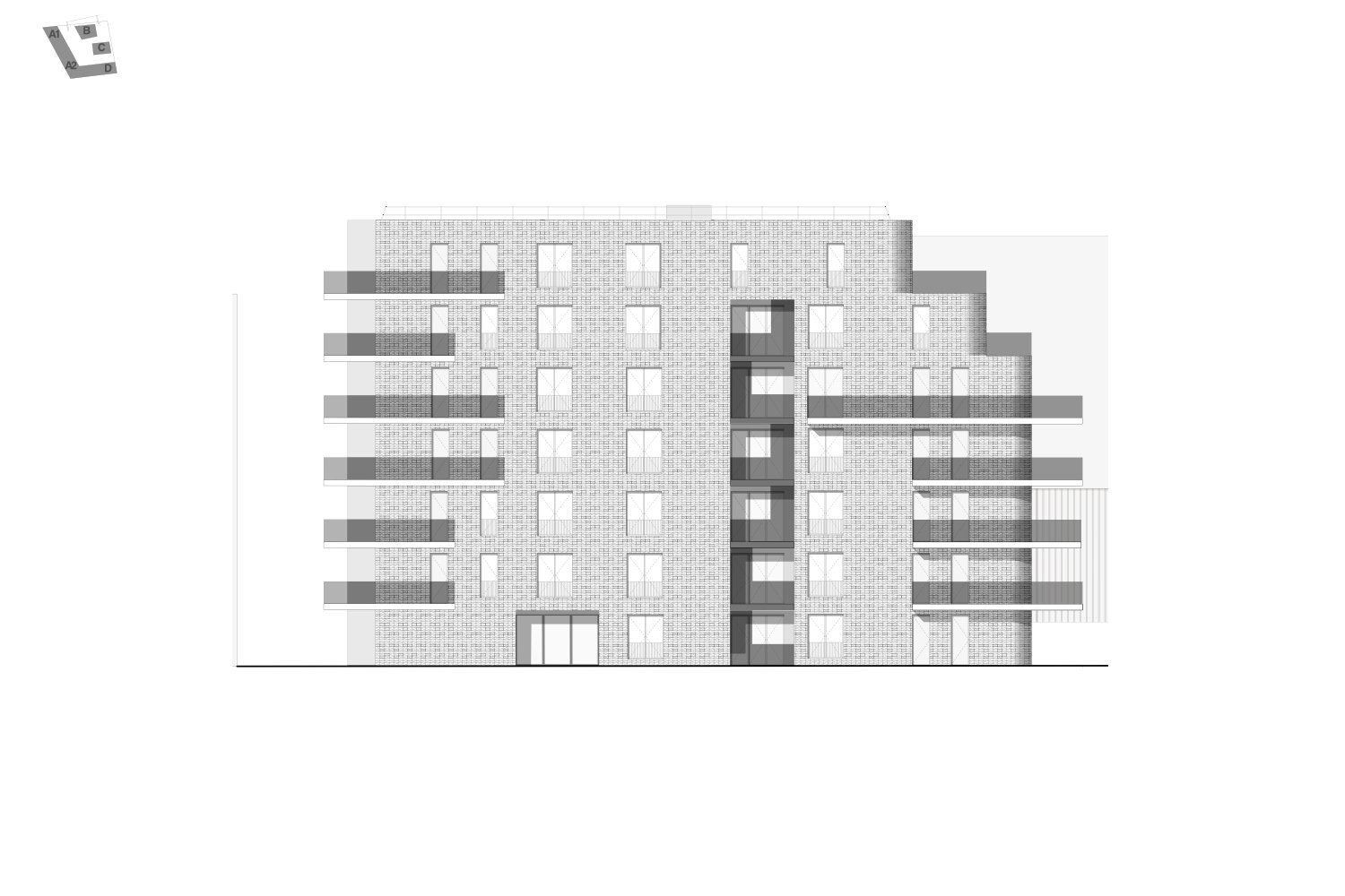 Elevation detail | Atelier(s) Alfonso Femia / AF517