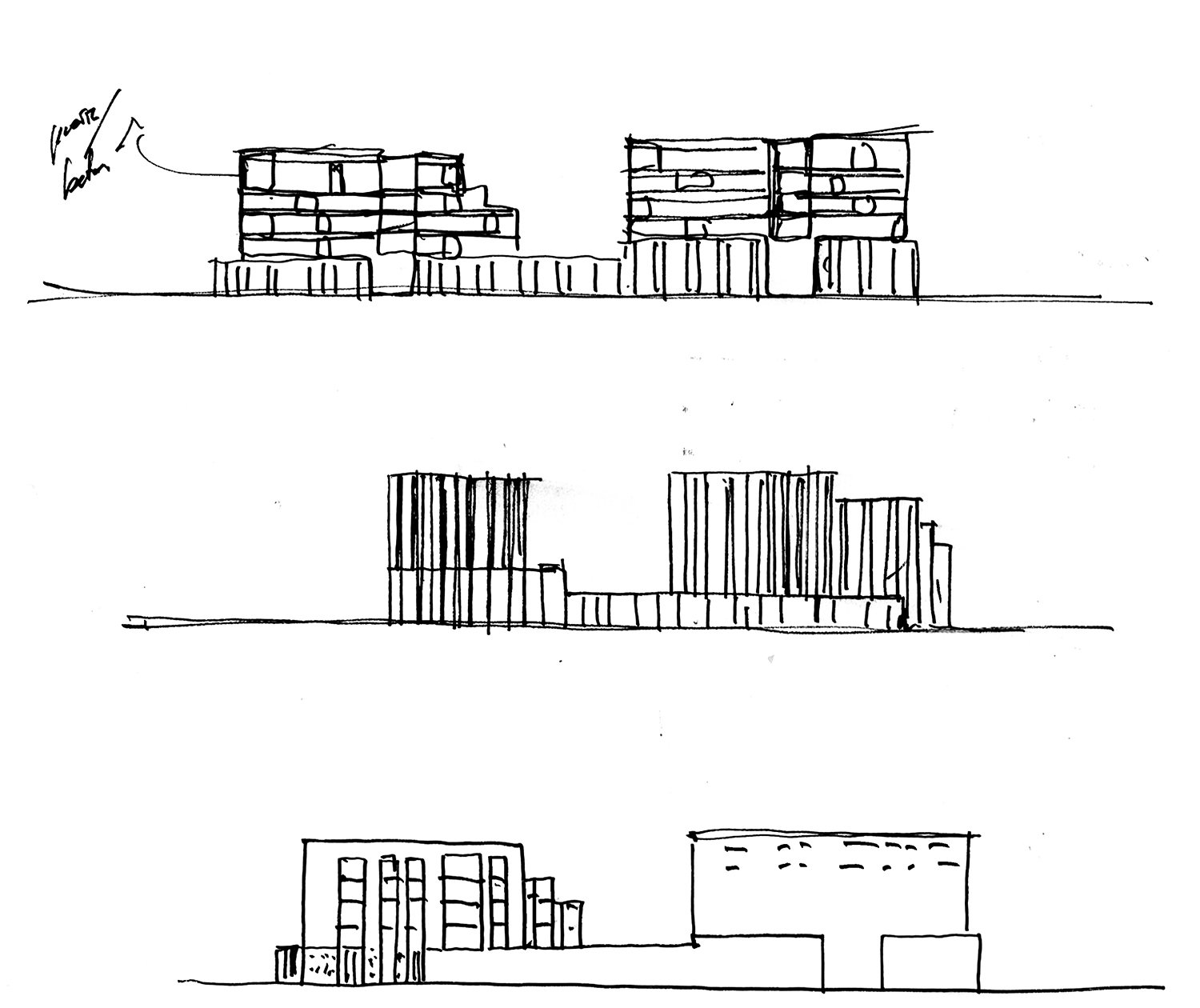 Draft sketch elevations | ©AF517/Alfonso Femia