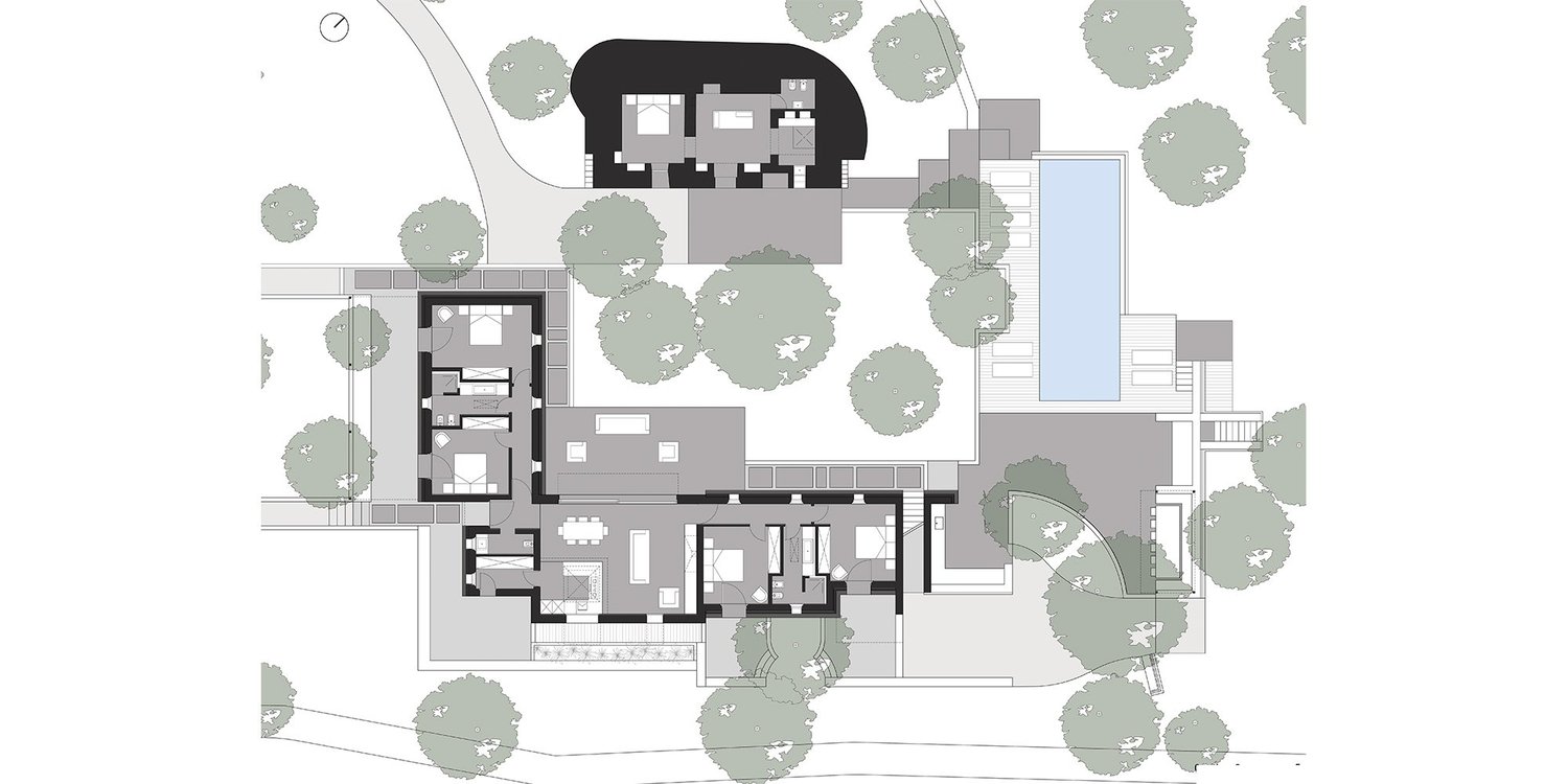 Ground Floor Plan | © Luca Zanaroli Architetto