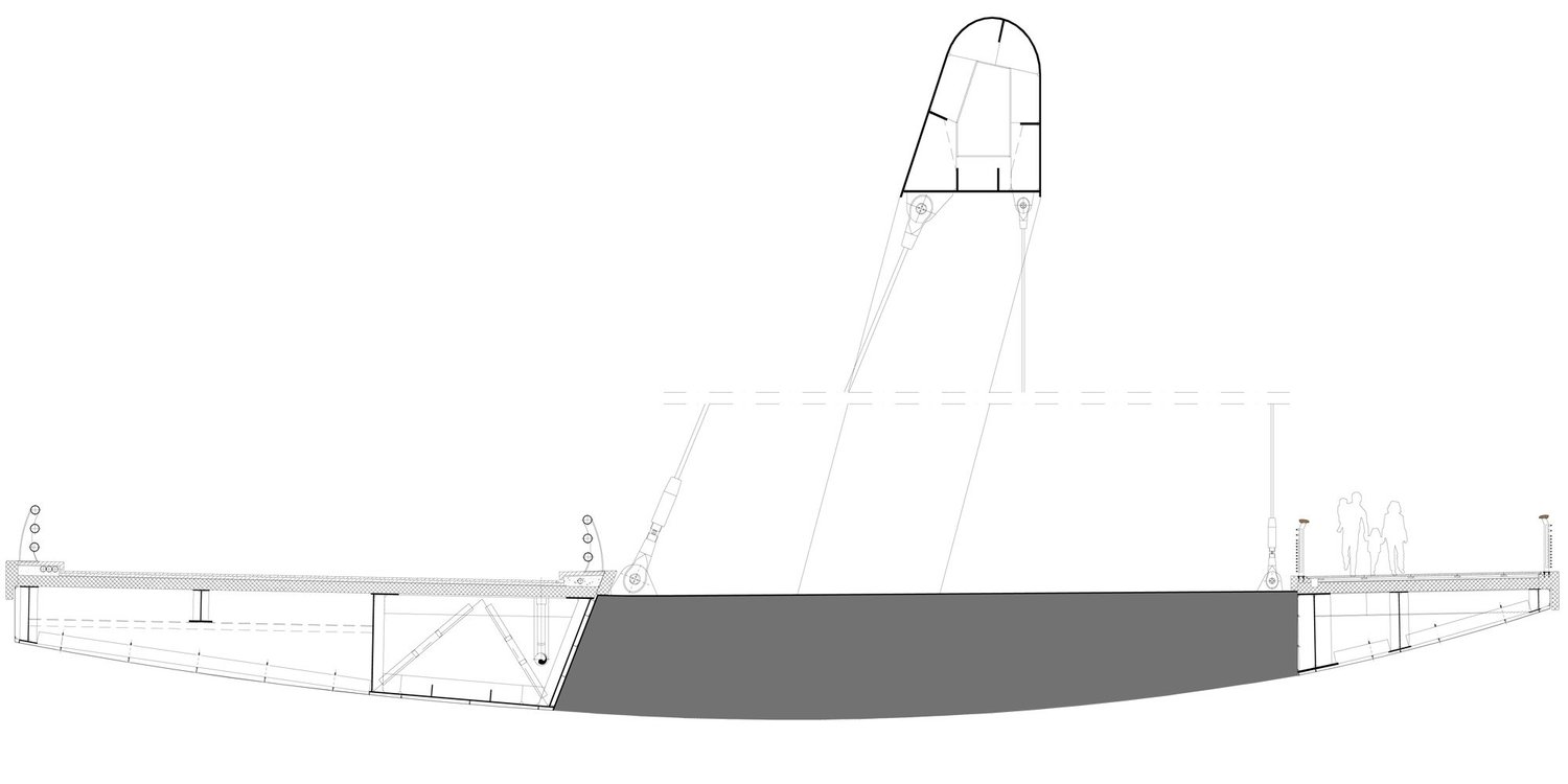 Sezione AA | © Richard Meier & Partners Architects