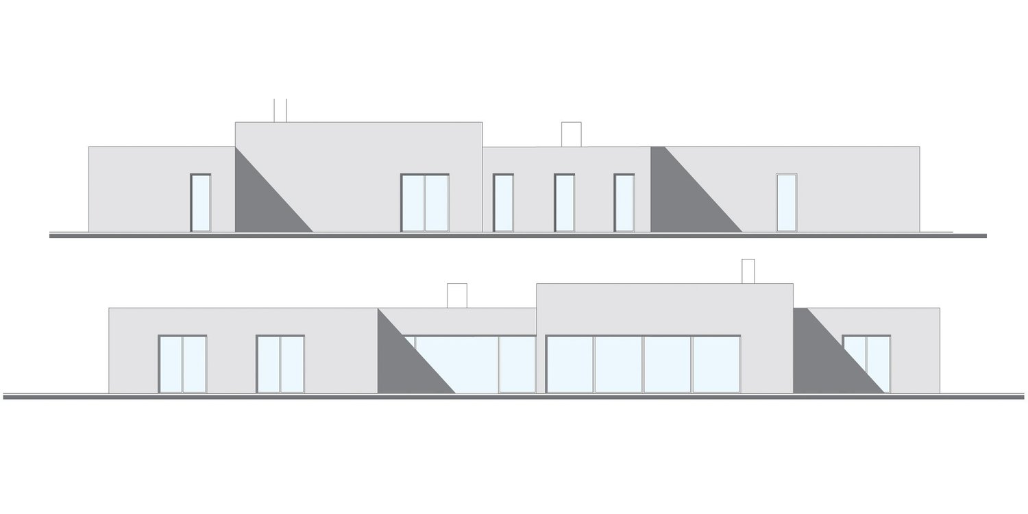 North and south elevations | © ARCstudio Perlini