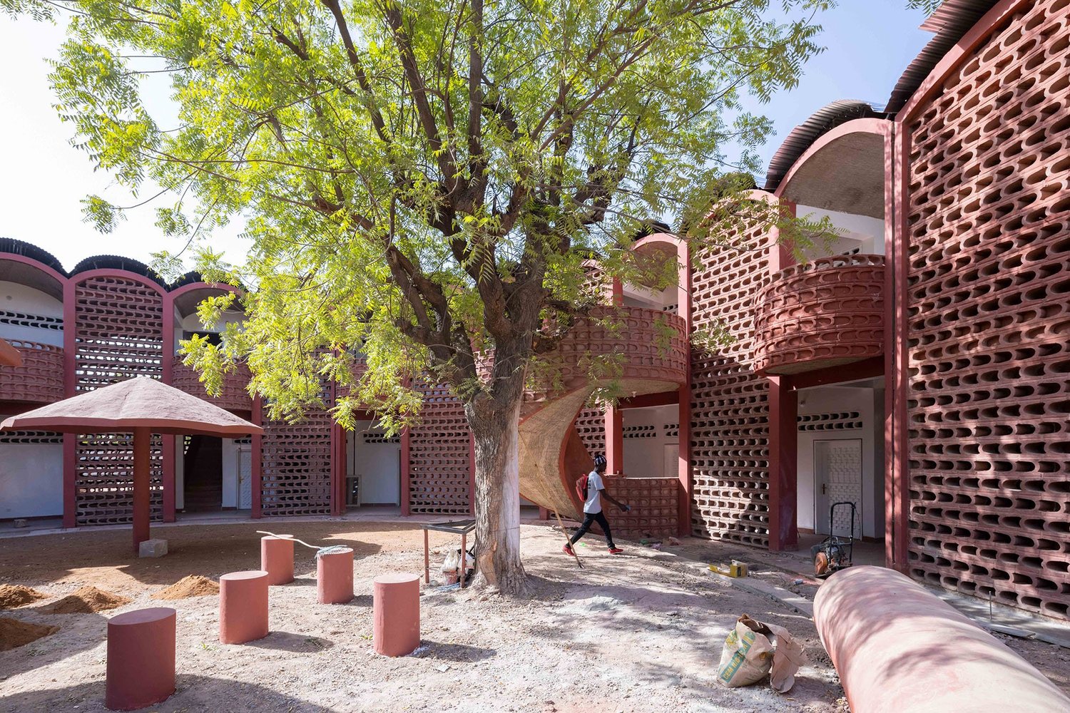 Maternity and Paediatric Hospital in Tambacounda, Senegal, by Manuel Herz Photo: Iwan Baan Courtesy of the Josef and Anni Albers Foundation and Le Korsa