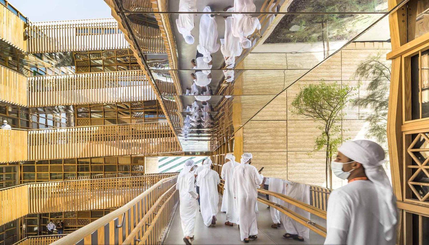 The french and moroccan pavilions at EXPO 2020 Dubai