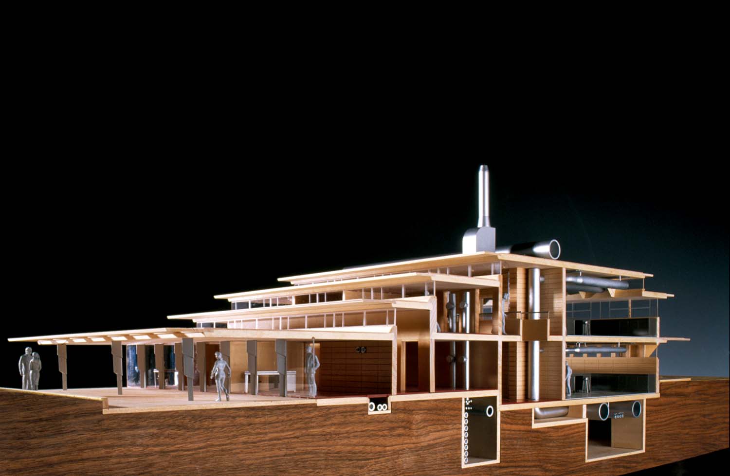 Modello di studio © Andrew Putler | Polk County Science Building, Florida Southern College, John McAslan + Partners con Arup, Lakeland, Florida, USA, 2001