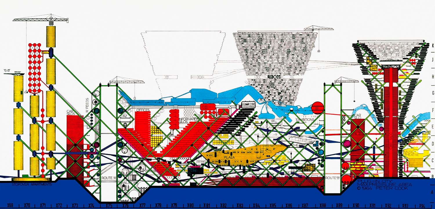 Plug-in City, 1963-66 | © Peter Cook, courtesy of the author