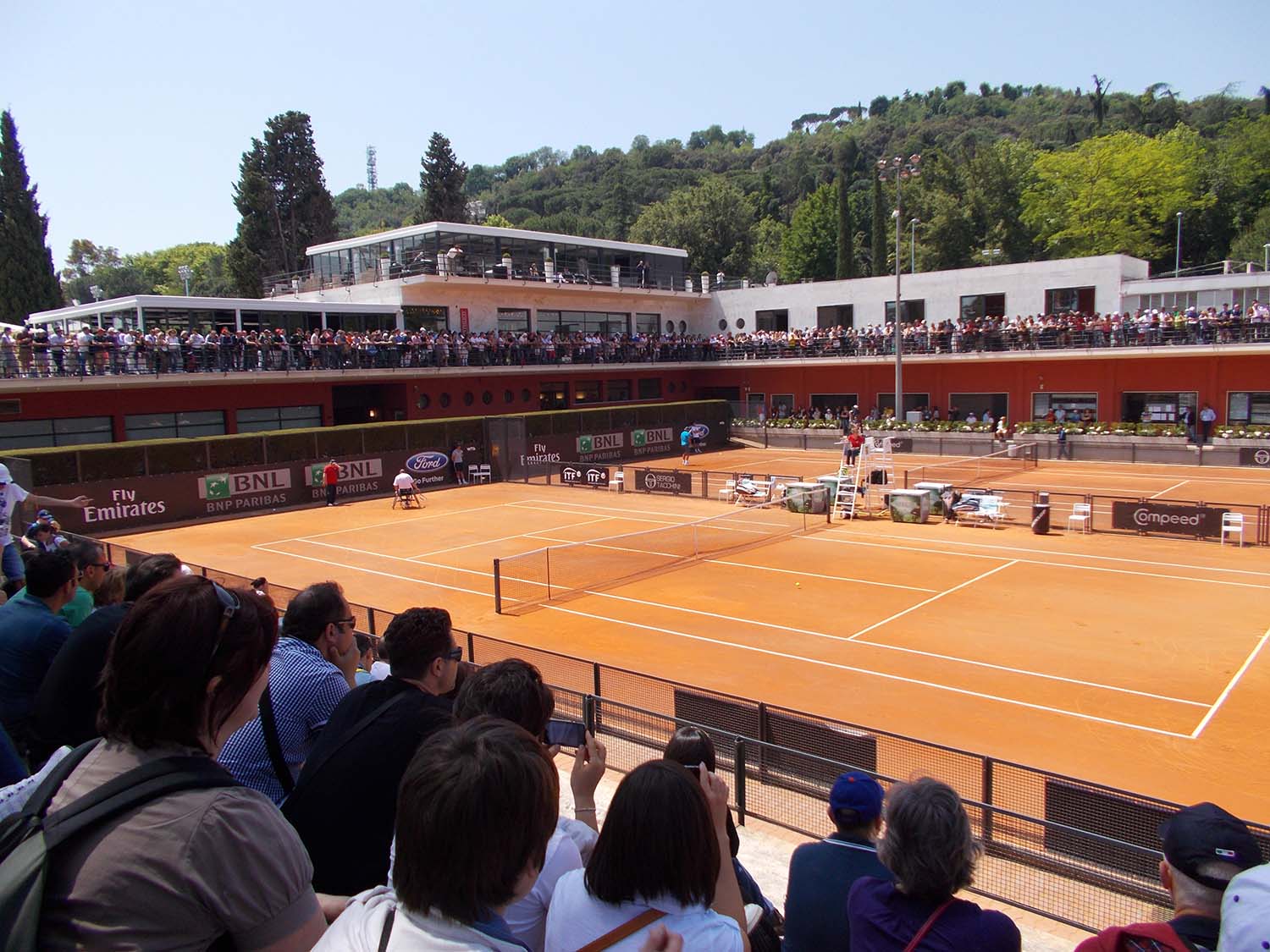 Campi da tennis al Foro Italico | Photo by Itto Ogami / Wikimedia Commons, License CC Attribution-ShareAlike 3.0 Unported (CC BY-SA 3.0)