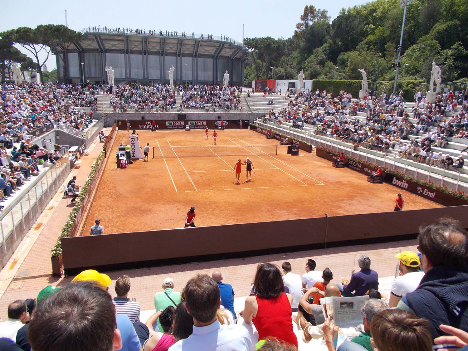 Foro Italico - Stadio Pietrangeli | Photo by Itto Ogami / Wikimedia Commons, License CC Attribution-ShareAlike 3.0 Unported (CC BY-SA 3.0)