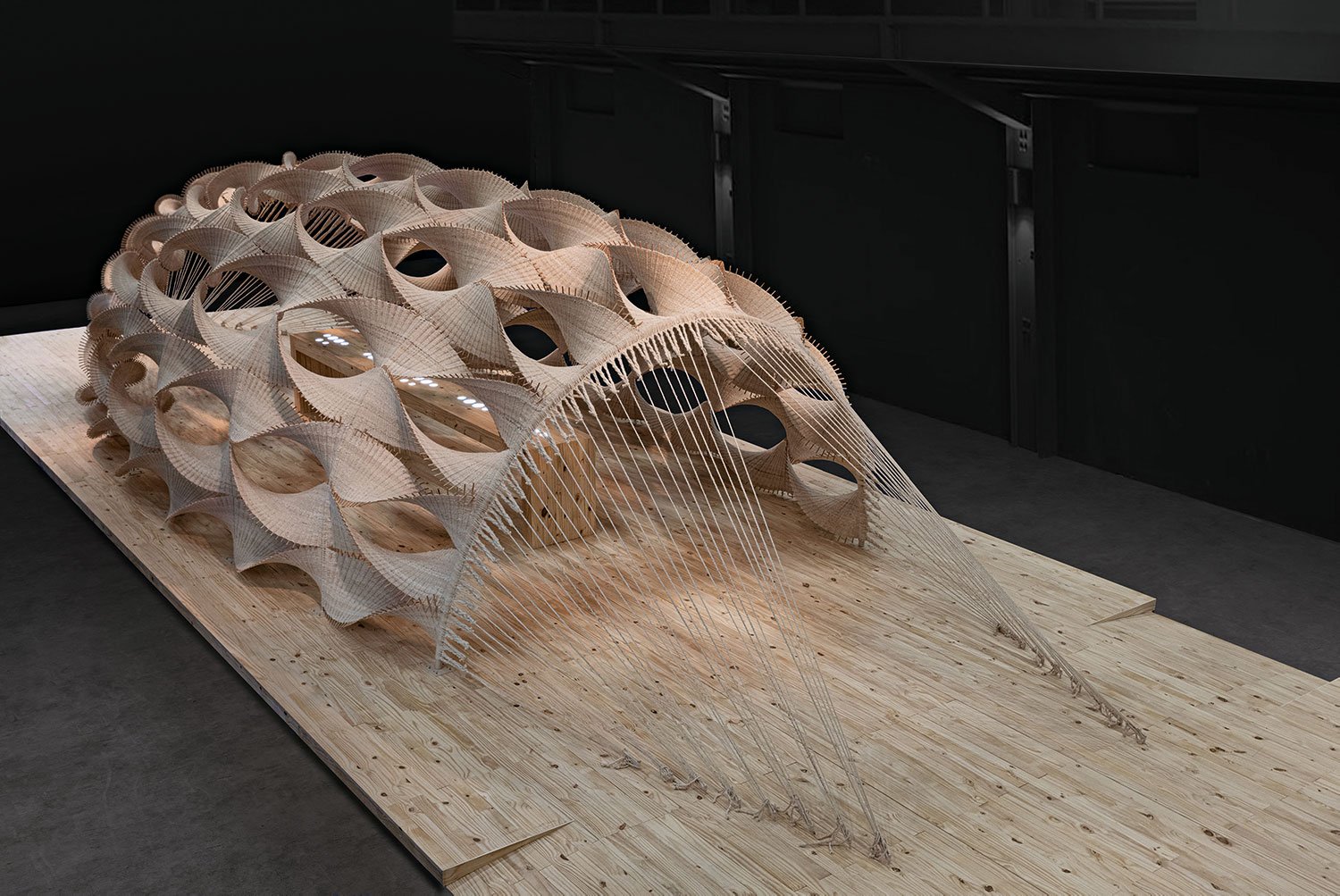 Reviving the Culture of Weaving as a Modus Operandi | Terroir. A mobile cultural space that embodies the intimacy of hand-making and promotes a circular economy while reconnecting with the land and the environment. © Abeer Seikaly and Rami Mansour, 2022