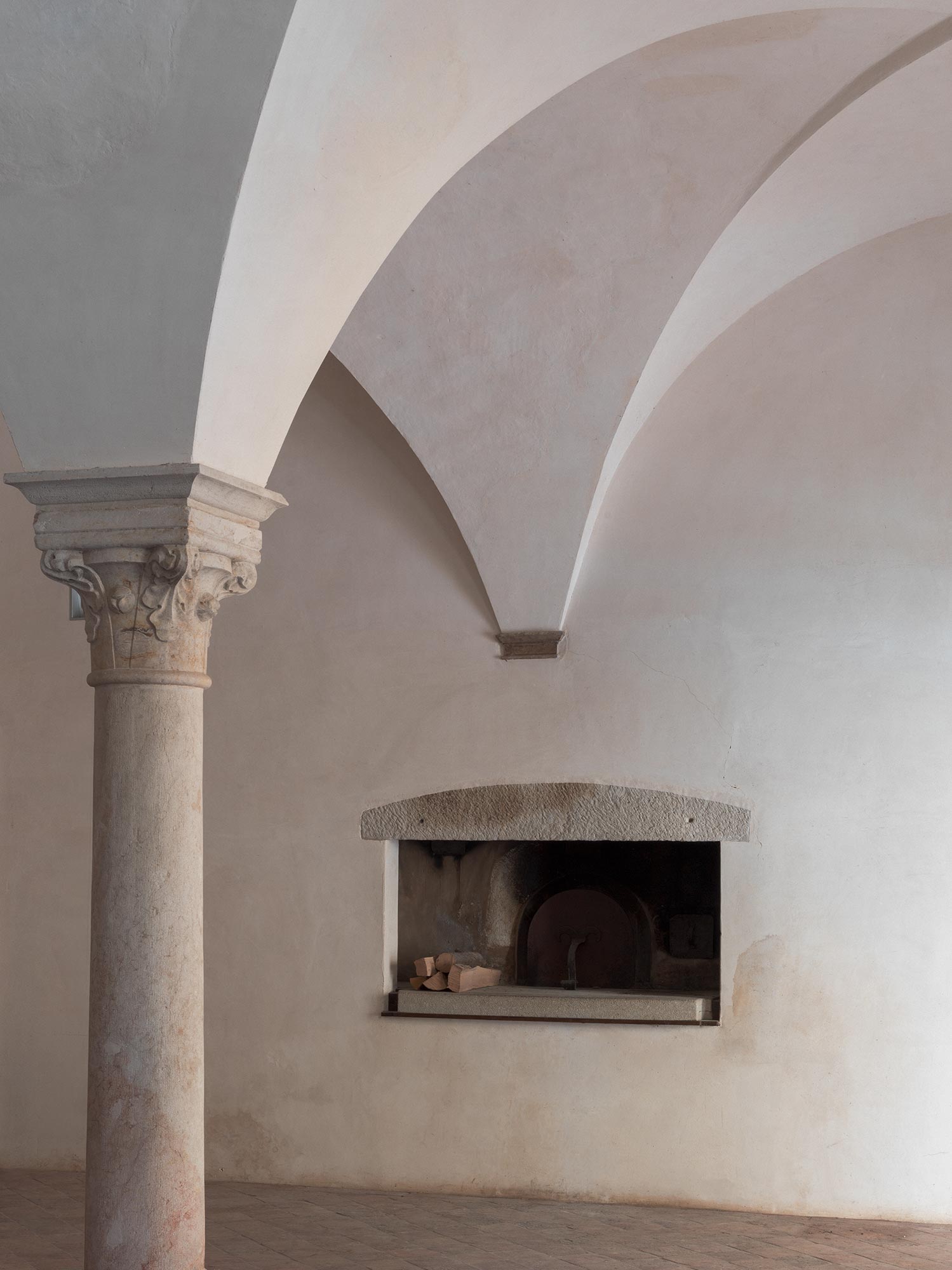 Sala del Forno dell'Abbazia di Praglia - Architettura Tommasi | © Marcello Mariana, courtesy of Architettura Tommasi
