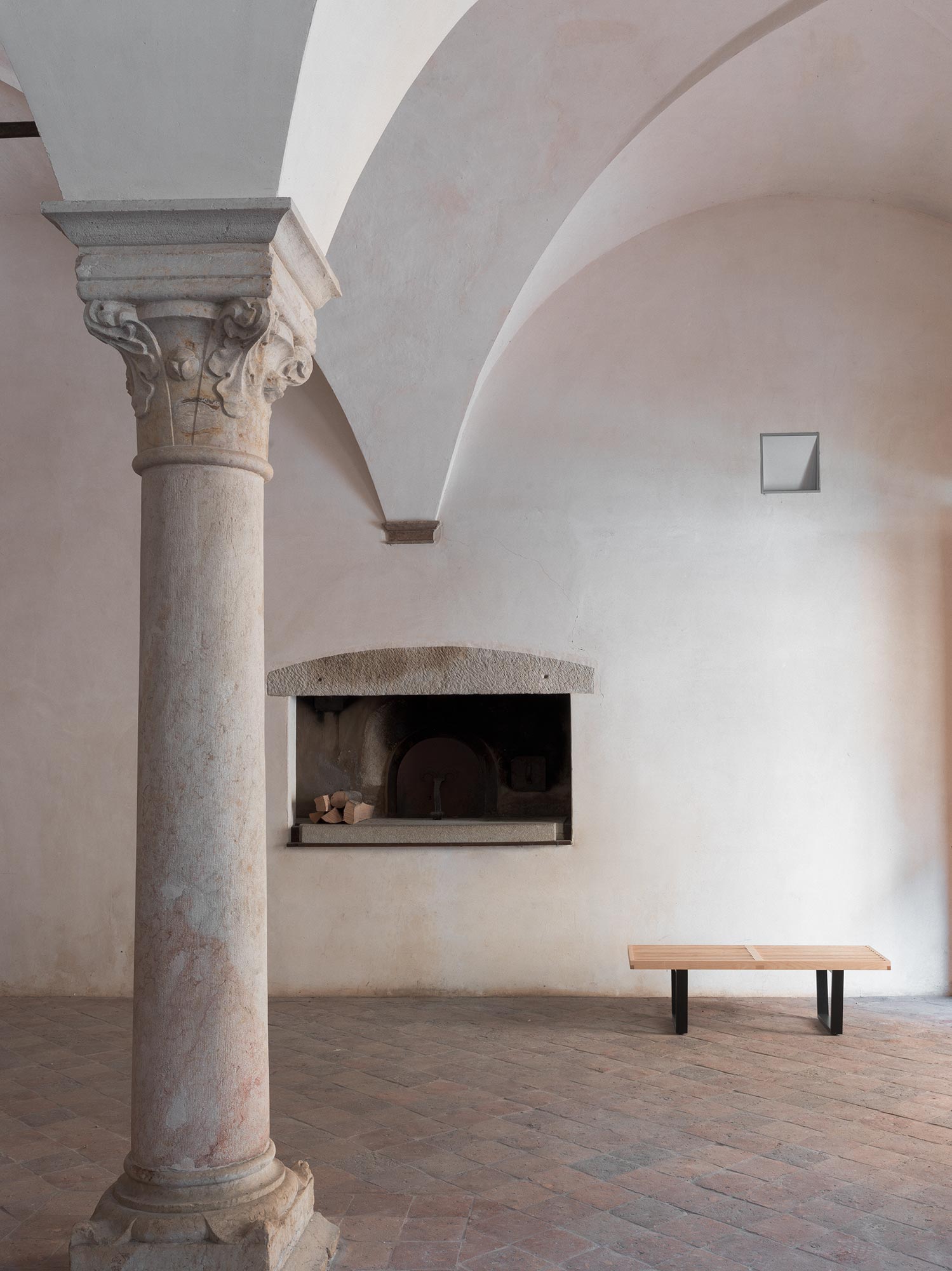 Sala del Forno dell'Abbazia di Praglia - Architettura Tommasi | © Marcello Mariana, courtesy of Architettura Tommasi