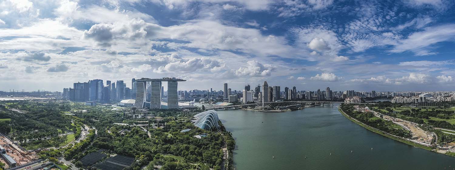 Vista aerea di Singapore | iStockphoto