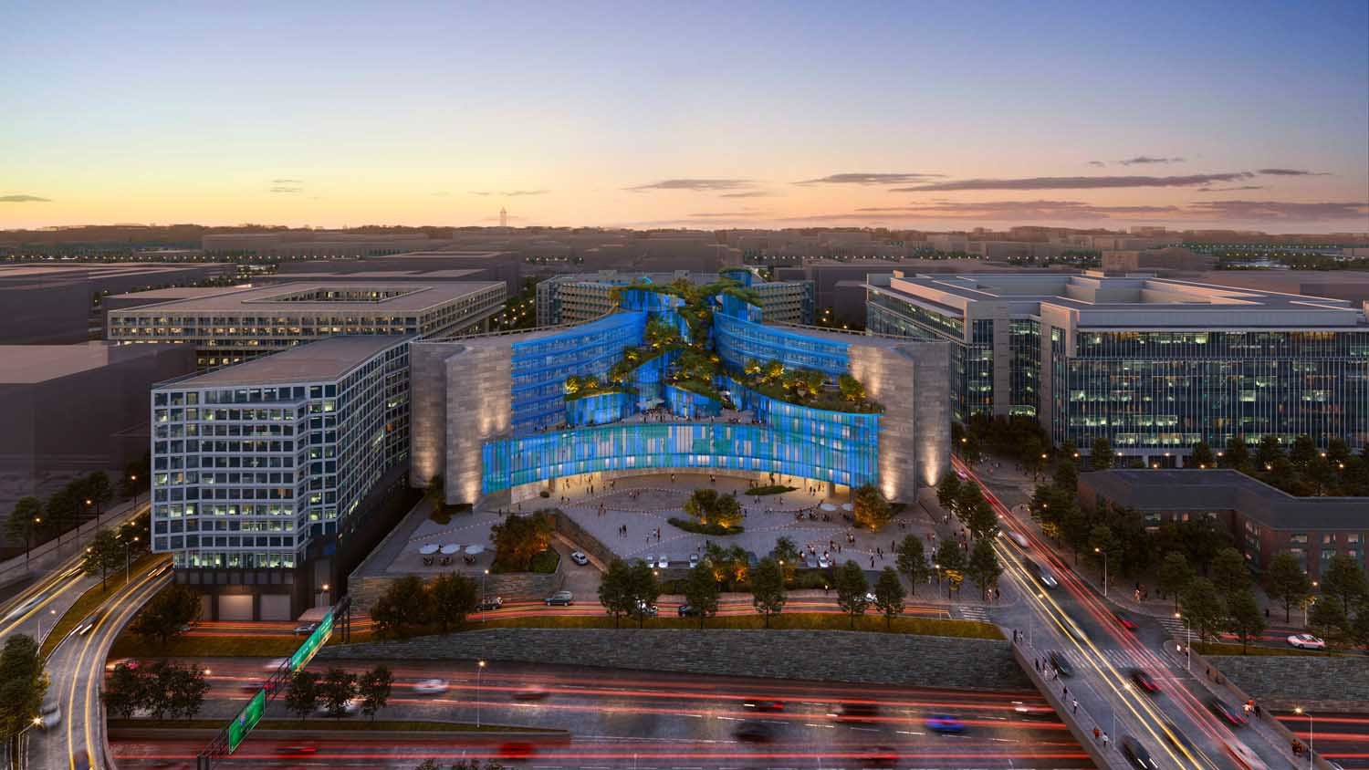 Robert C. Weaver Federal Building, Brooks + Scarpa | Rendering courtesy of Brooks + Scarpa